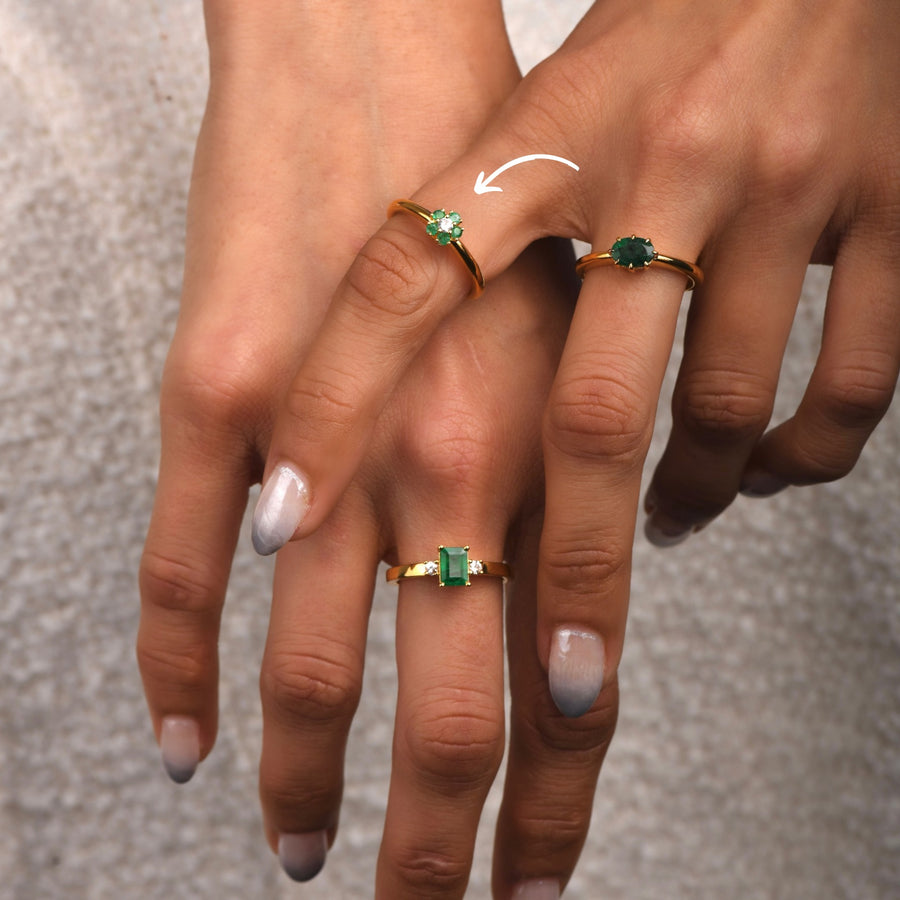 Blossom Emerald Ring - Psylish