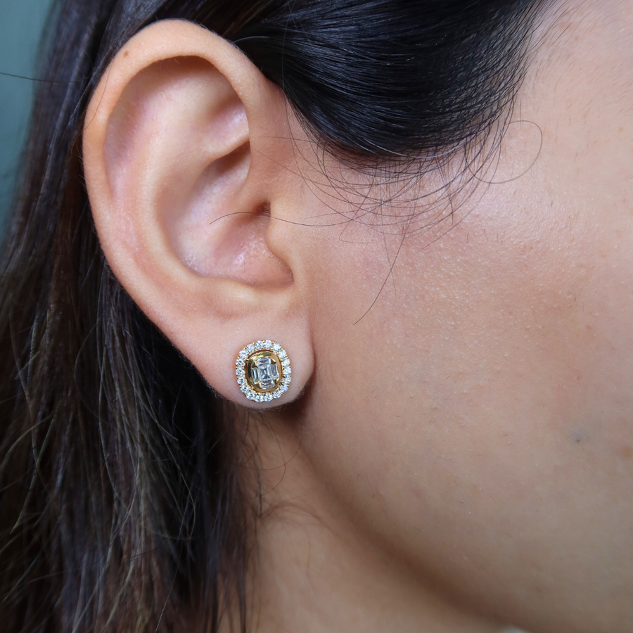 Ollie Diamond Studs - Psylish