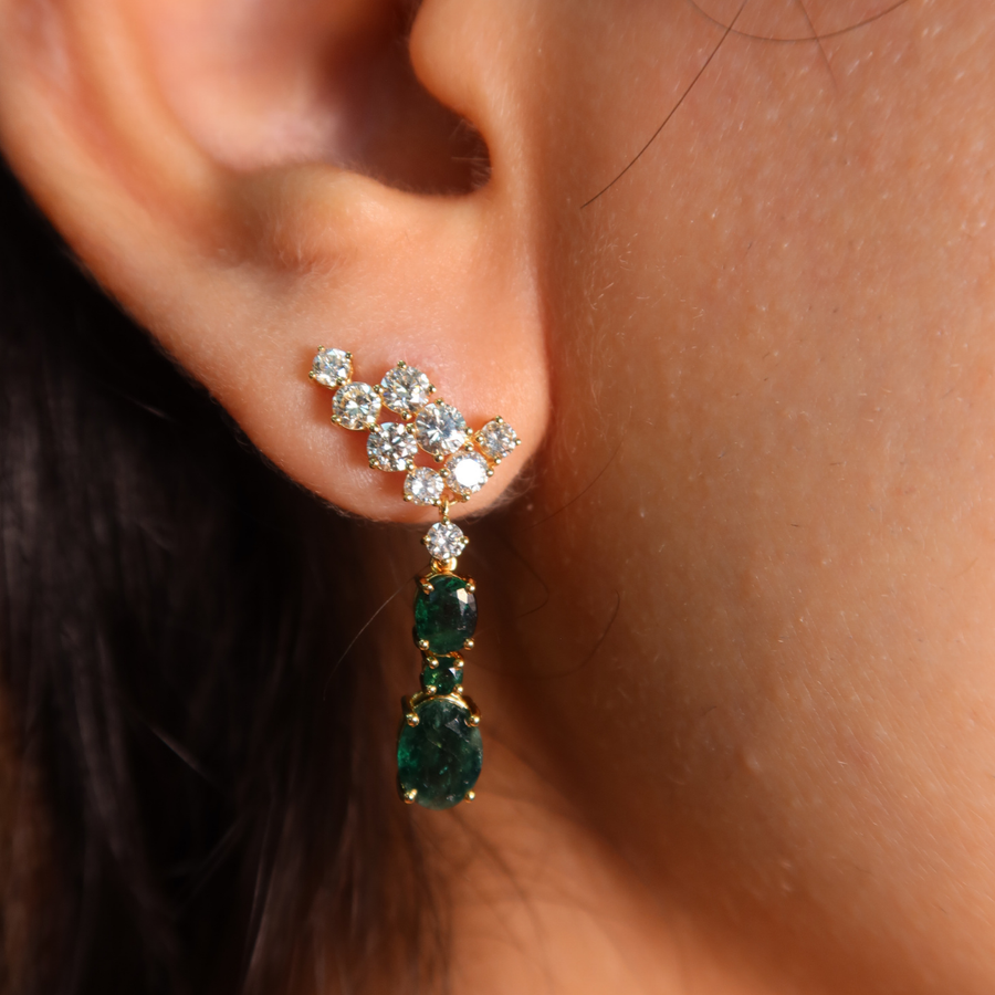 Jade Emerald Earrings - Psylish