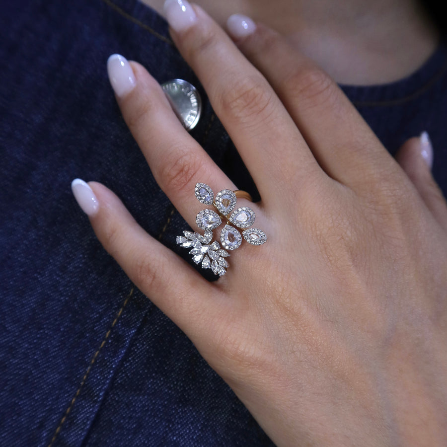 Elara White Sapphires Diamond Ring