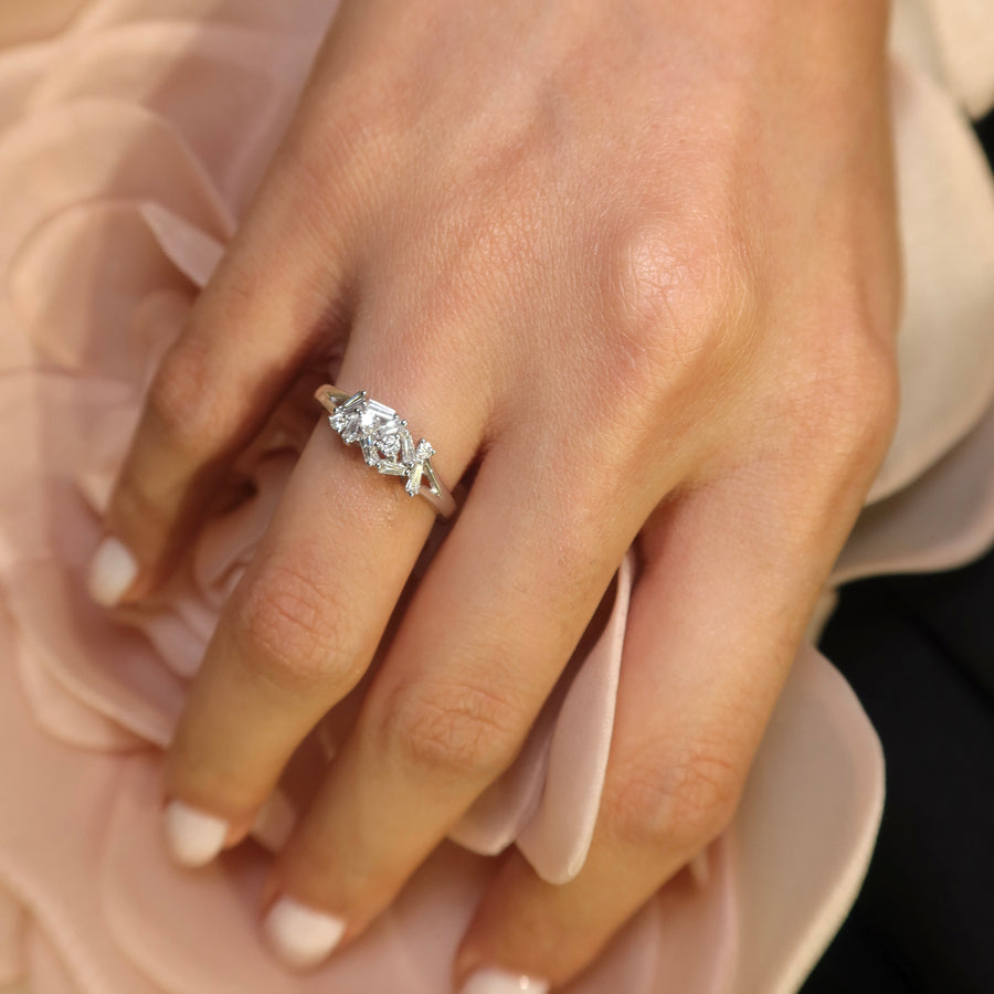 Kiaan White Gold Diamond Ring - Psylish