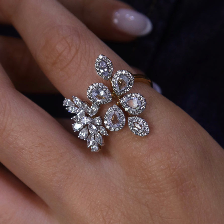 Elara White Sapphires Diamond Ring