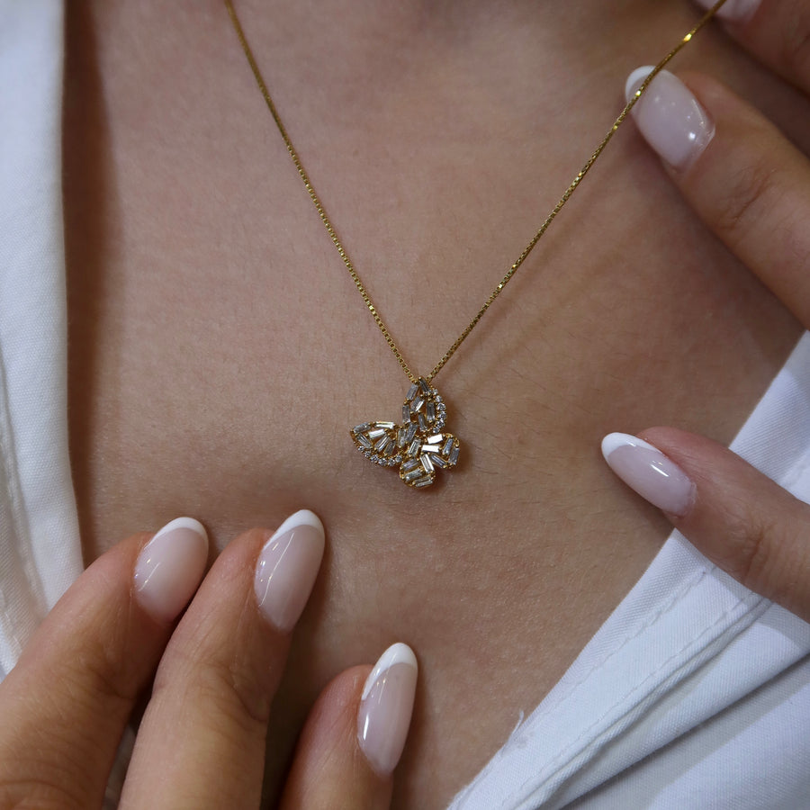 Skye Butterfly Diamond Necklace