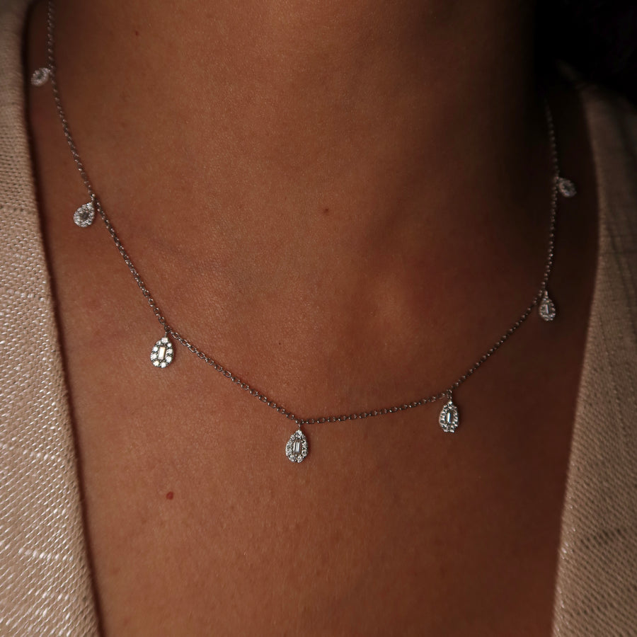 Pear Drops Diamond Necklace - Psylish