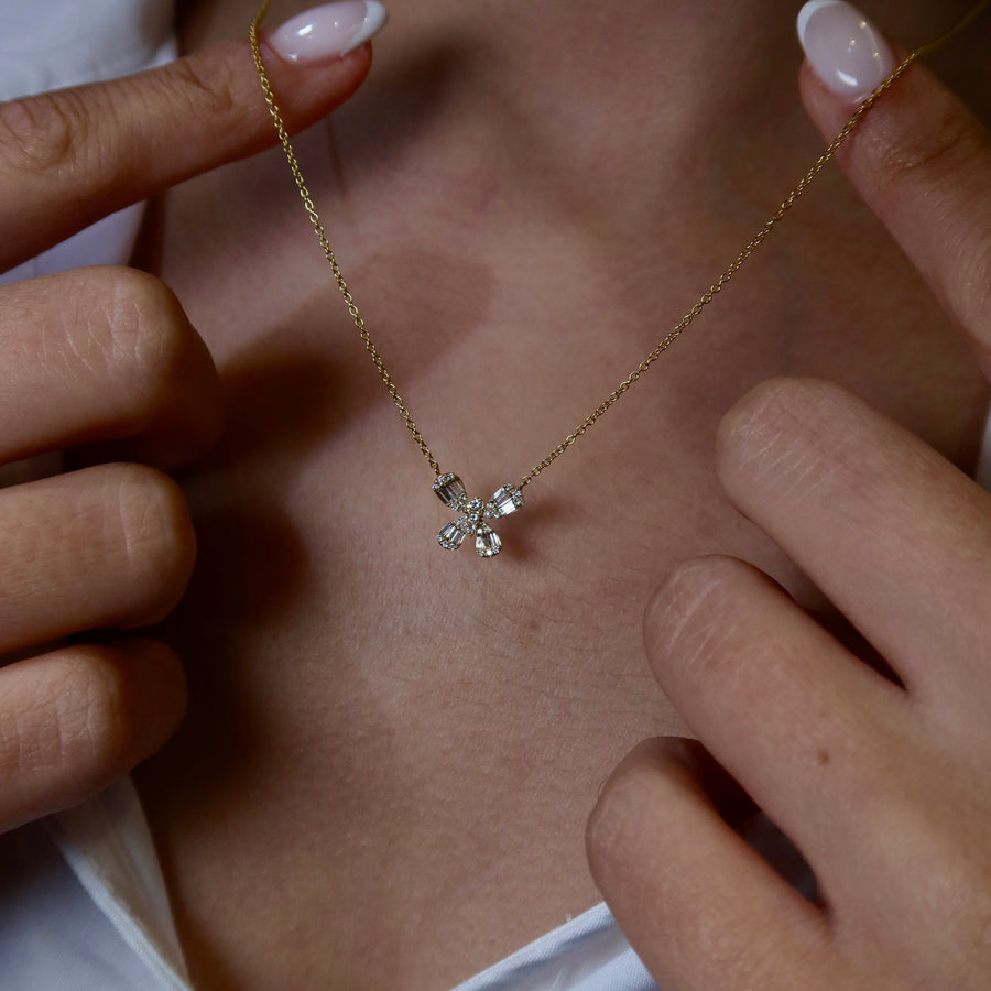 Fiori Butterfly Diamond Necklace