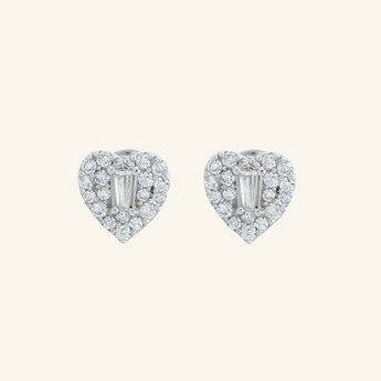 Amour Diamond Stud Earrings - Psylish