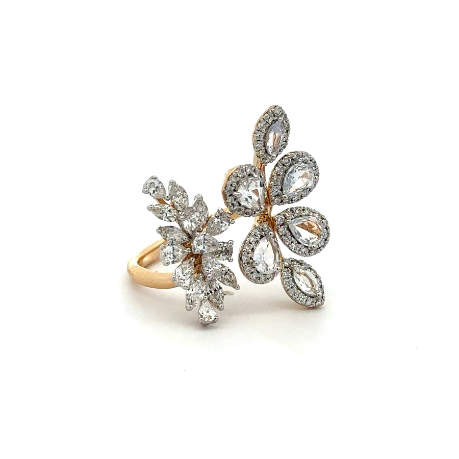 Elara White Sapphires Diamond Ring - Psylish