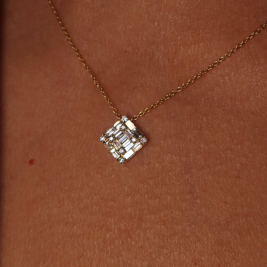Princess Illusion Diamond Necklace - Psylish