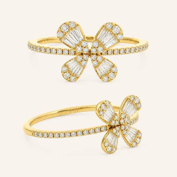 Abundance Butterfly Diamond Ring - Psylish