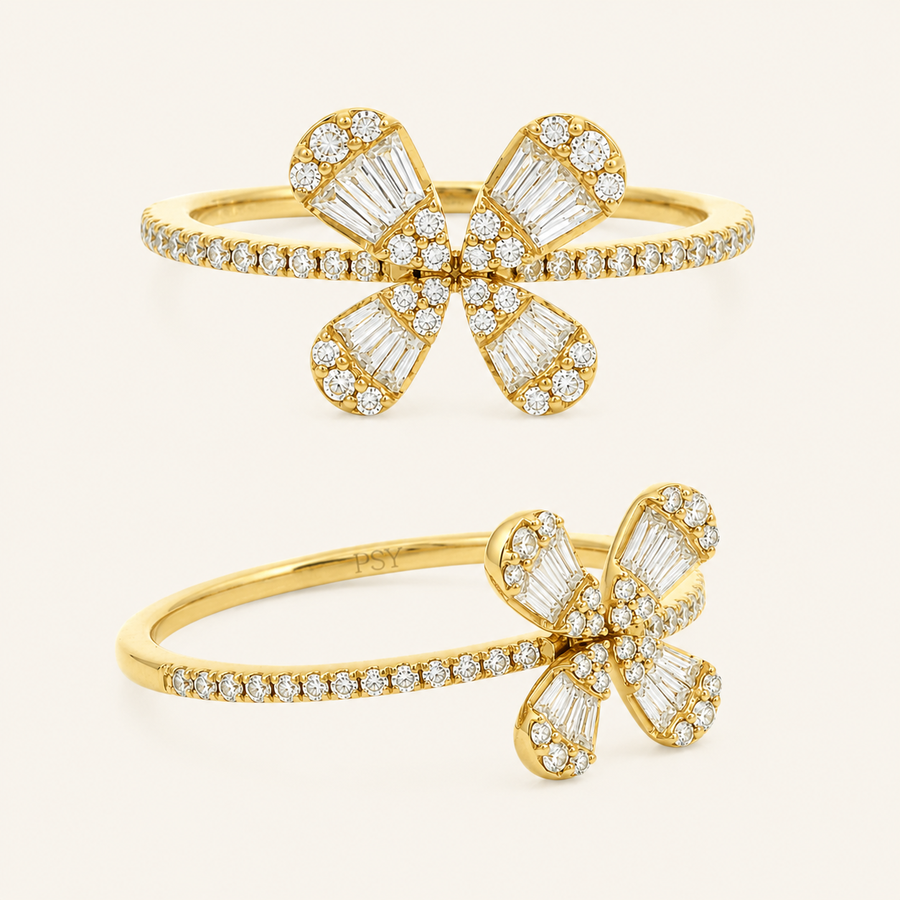 Abundance Butterfly Diamond Ring - Psylish
