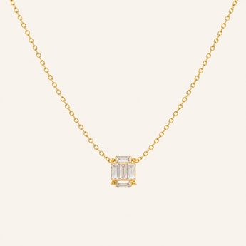 Alina Yellow Gold Diamond Necklace