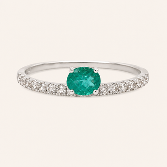 Ally Emerald Diamond Ring - Psylish