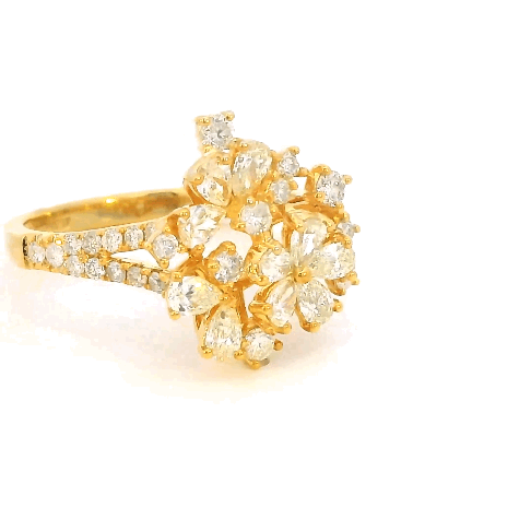 Anne Cluster Diamond Ring - Psylish