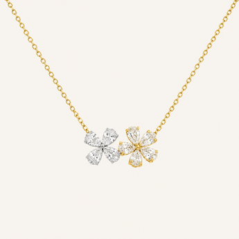 Anne Fleur Deux Diamond Necklace - Psylish