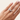 Arc Baguette Diamond Band Ring on hand