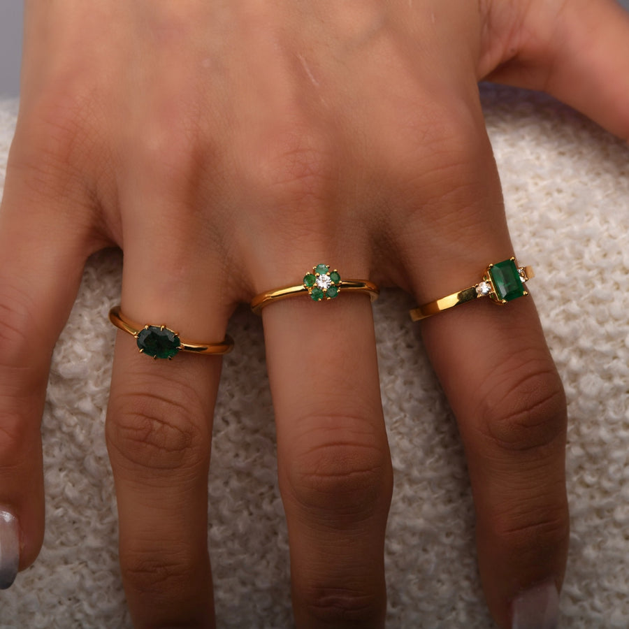 Blossom Emerald Ring - Psylish