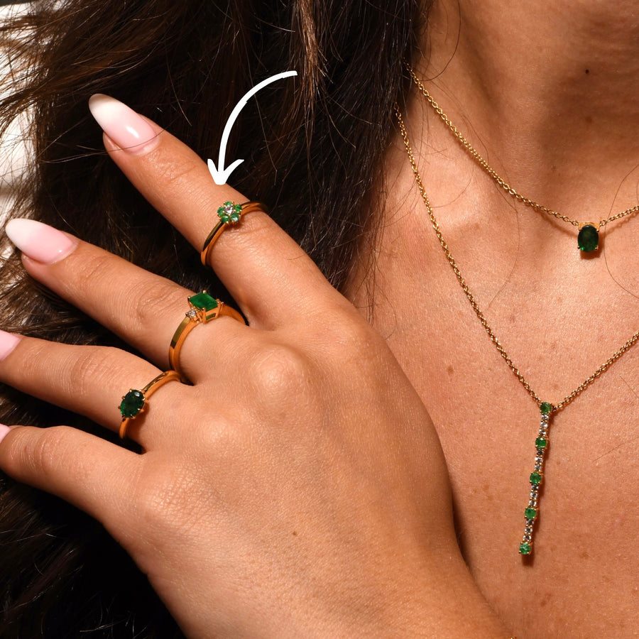 Blossom Emerald Ring - Psylish