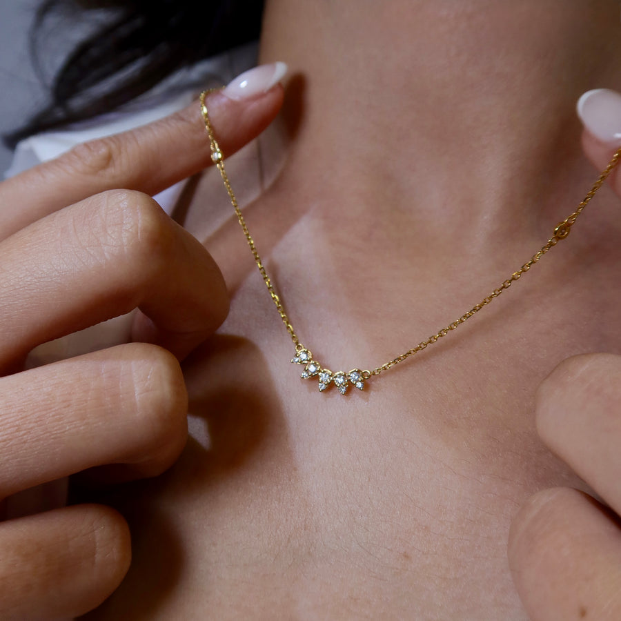 Crane Curve Diamond Necklace