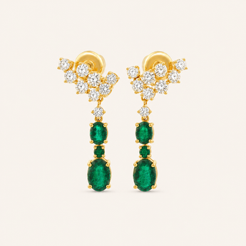 Jade Emerald Earrings - Psylish