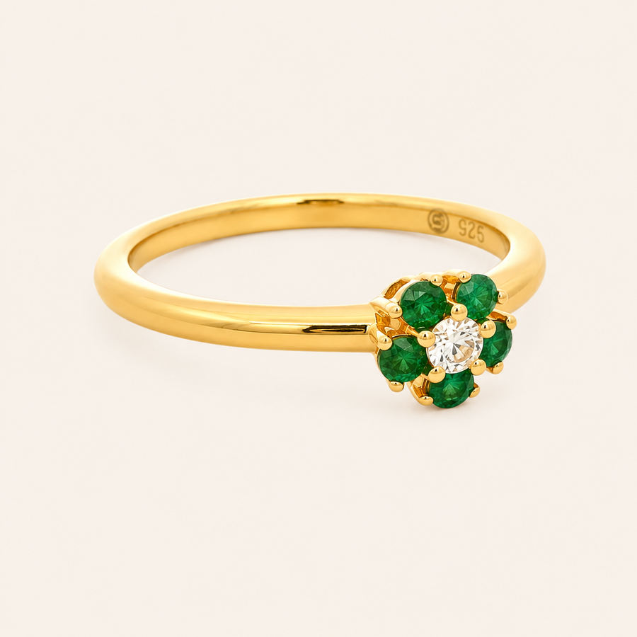Blossom Emerald Ring - Psylish