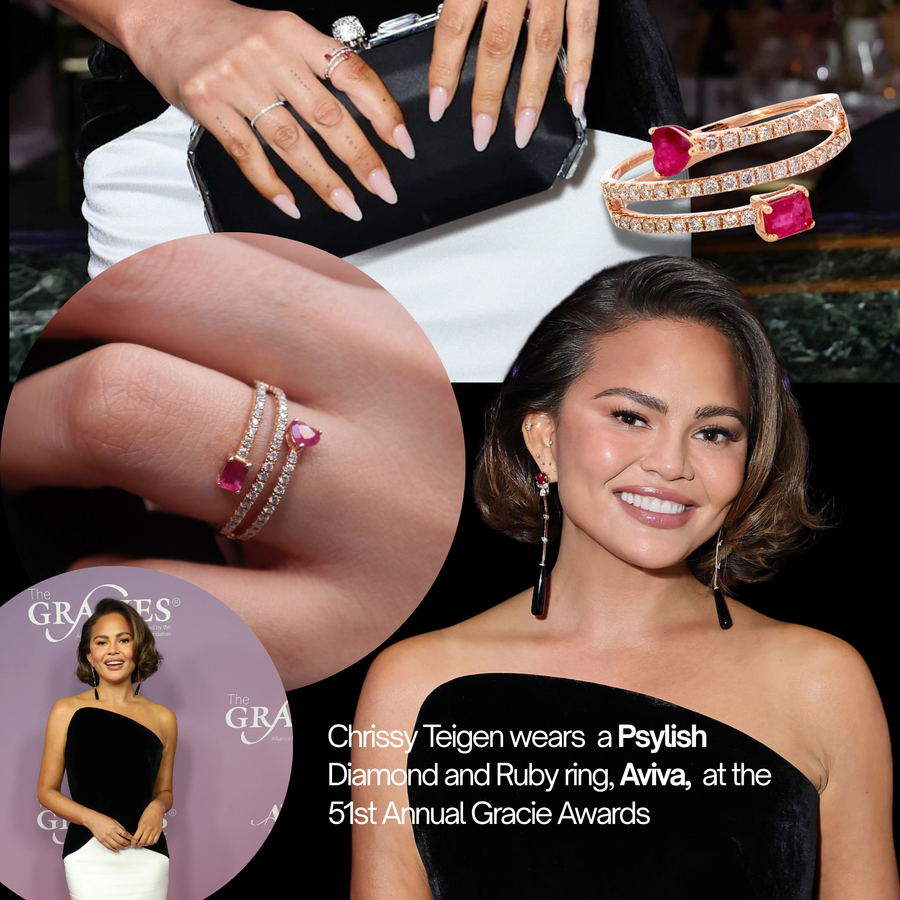 Chrissy Teigen at Gracie Awards in Aviva