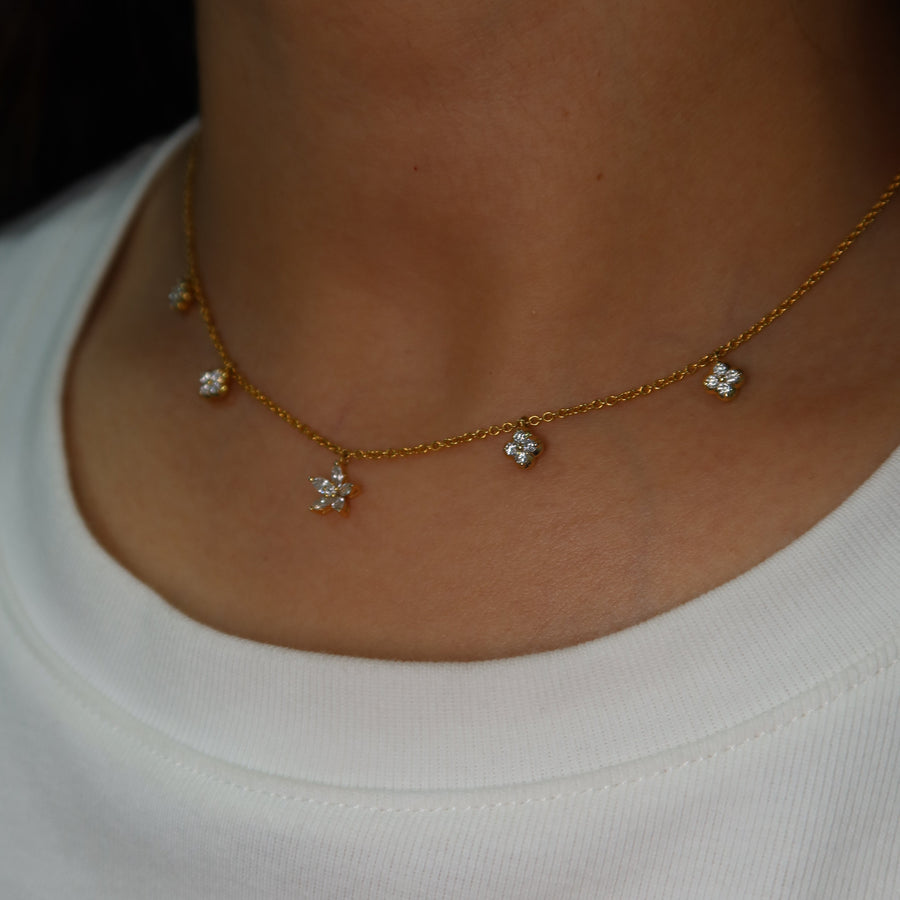 Cleo Diamond Necklace - Psylish