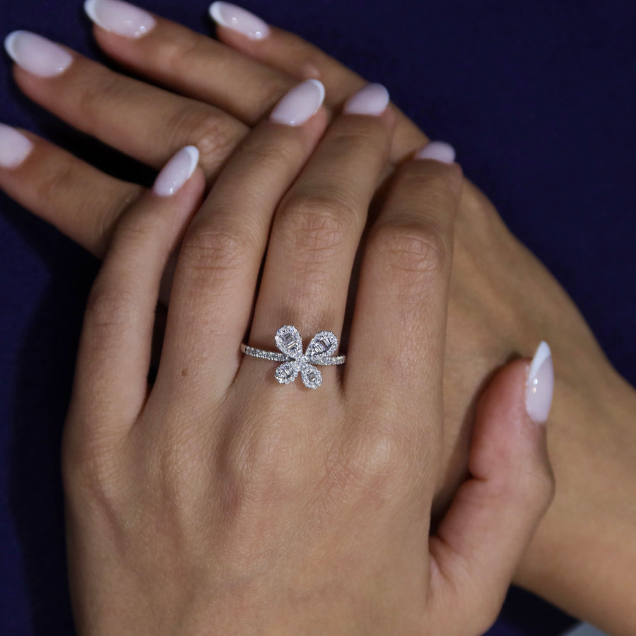 Nabi Butterfly Diamond Ring