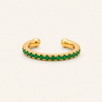 Dia Emerald Ear Cuff - Psylish