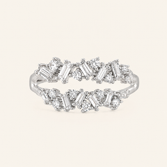 Double Baguette Diamond Ring