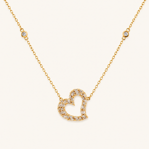 Emma Heart Diamond Necklace - Psylish