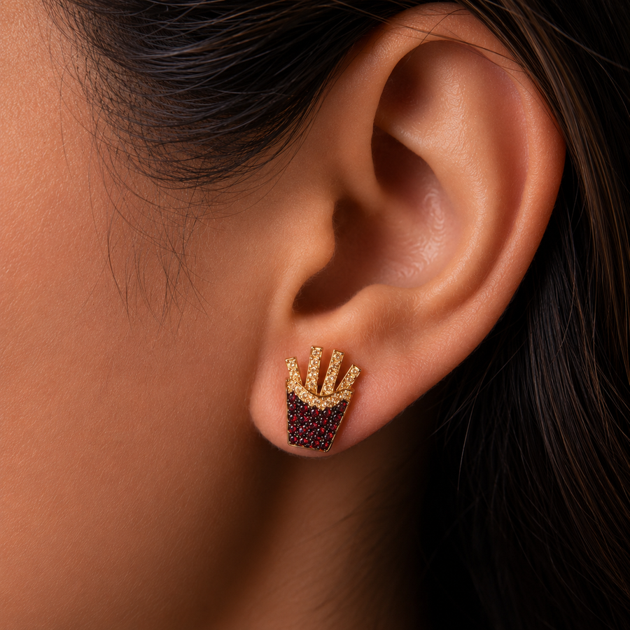 Fries Stud Earrings - Psylish