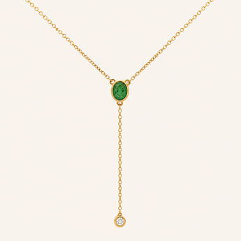 Gemma Emerald Necklace - Psylish