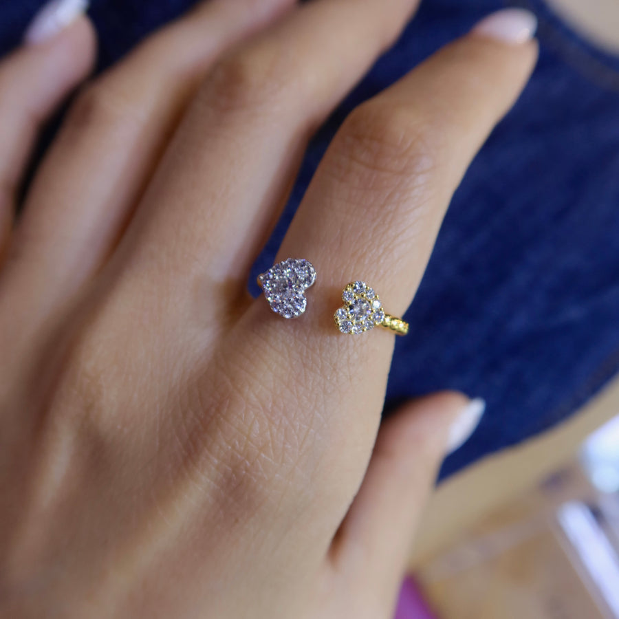 Heart Deux Diamond Ring - Psylish