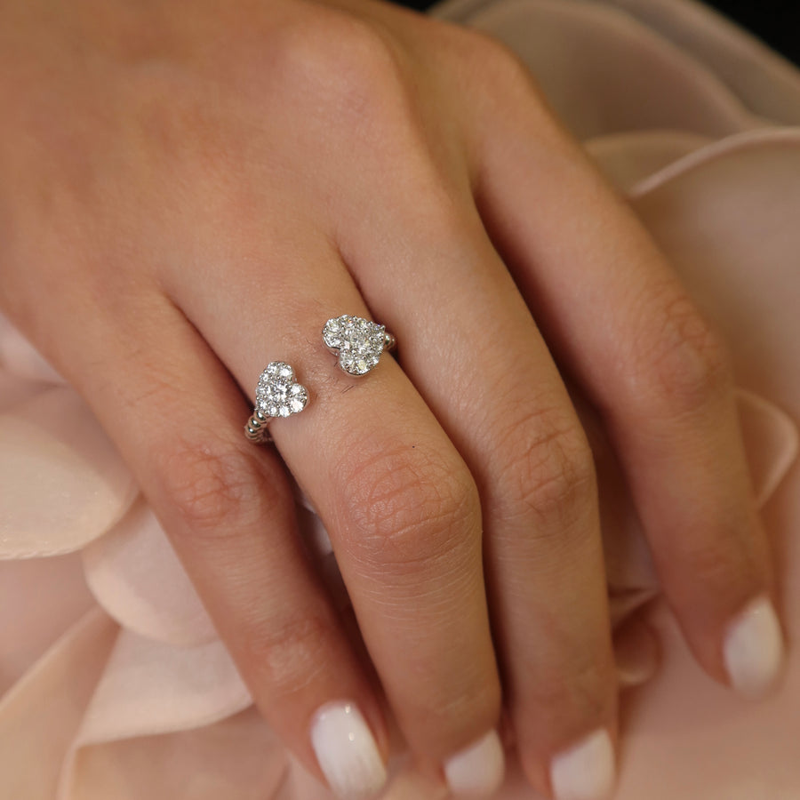 Heart Deux Diamond Ring - Psylish