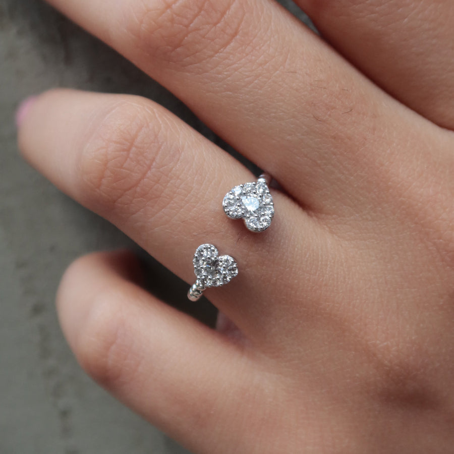 Heart Deux Diamond Ring - Psylish
