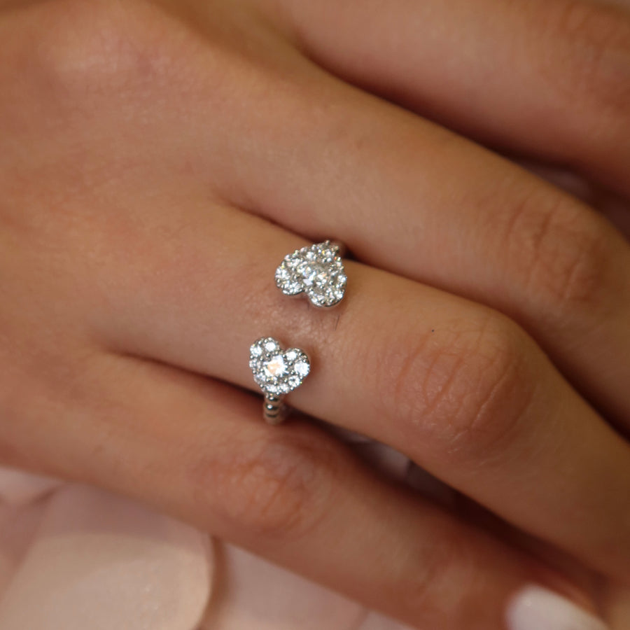 Heart Deux Diamond Ring - Psylish