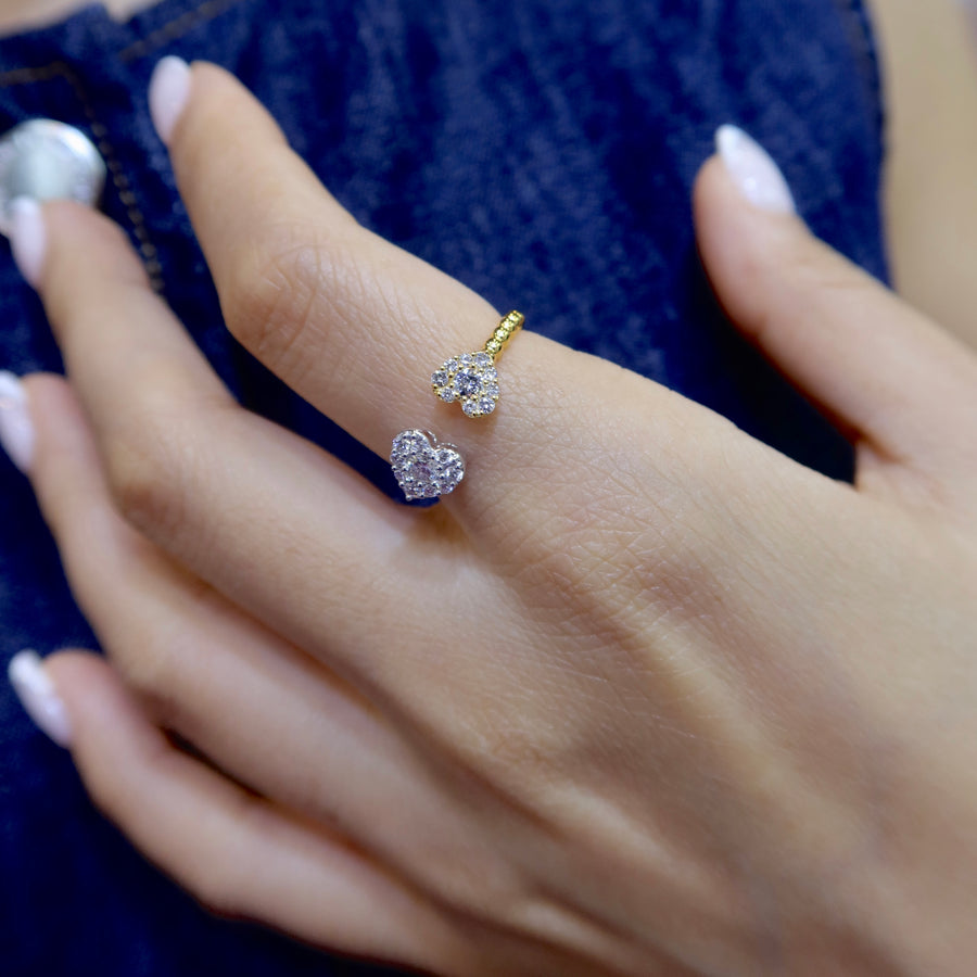Heart Deux Diamond Ring