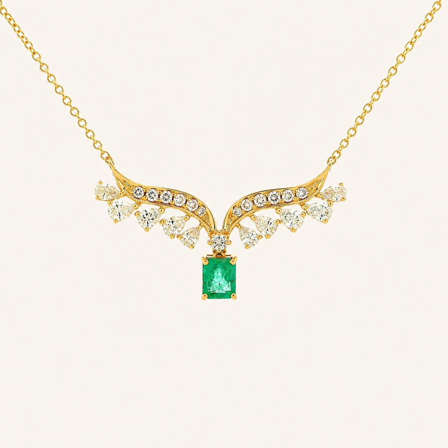 Holly Emerald Necklace - Psylish