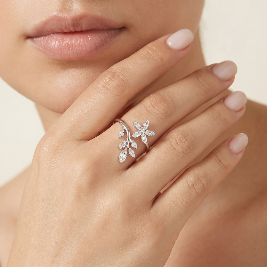 Iris White Gold Diamond Ring