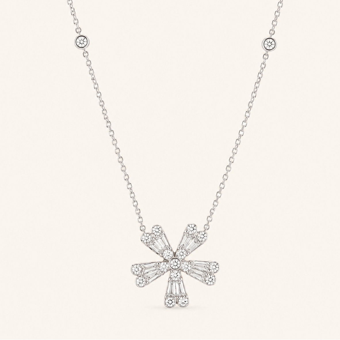 Lani Fleur Diamond Necklace - Psylish