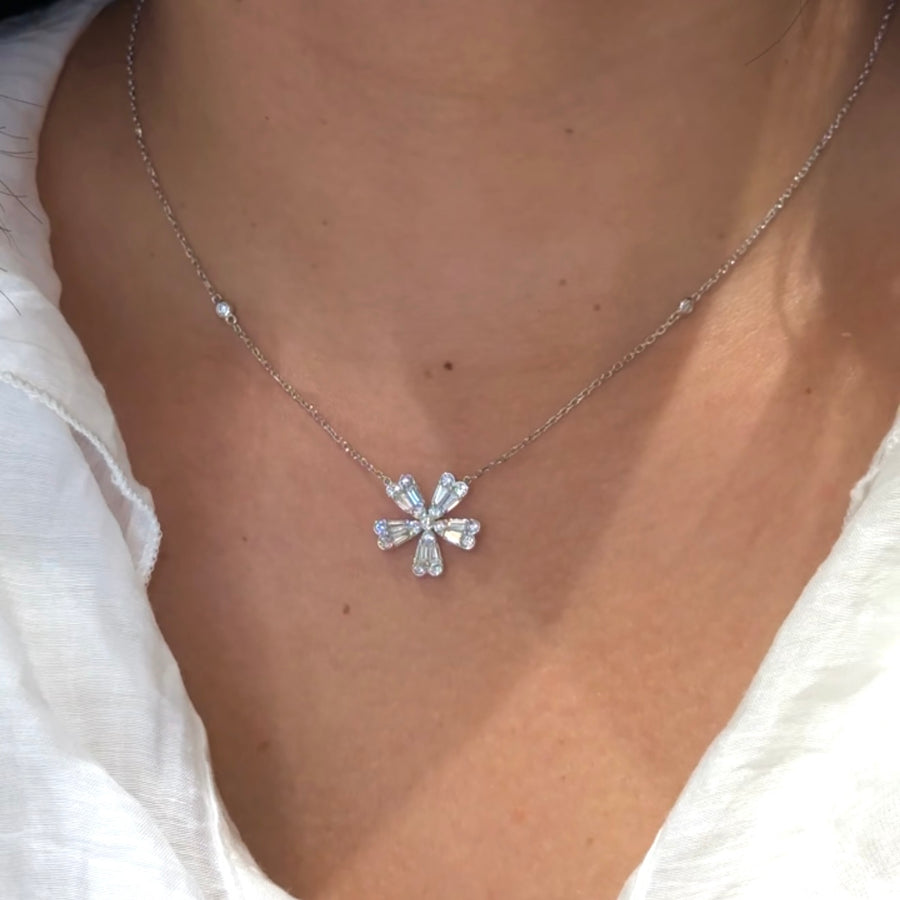 Lani Fleur Diamond Necklace - Psylish