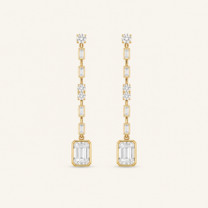 Leyla Deux Diamond Earrings - Psylish