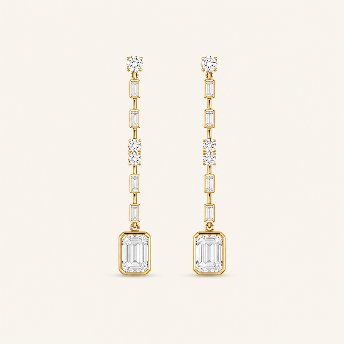 Leyla Deux Diamond Earrings - Psylish