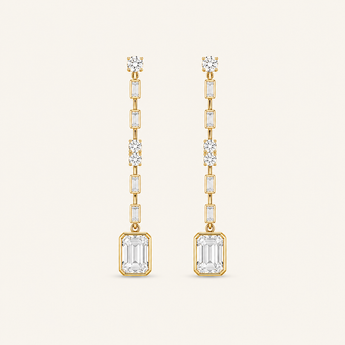 Leyla Deux Diamond Earrings - Psylish