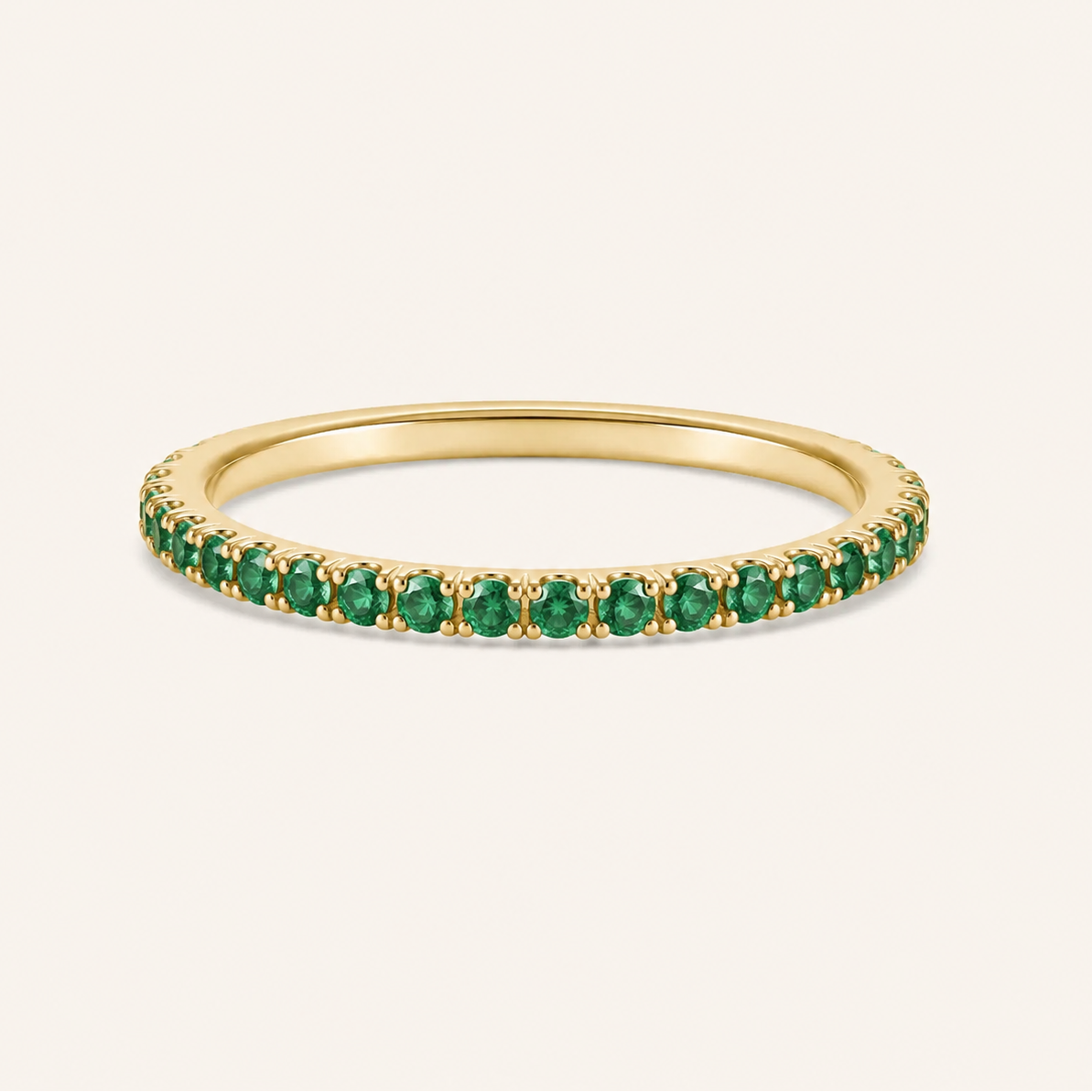 Lia Emerald Band Ring - Psylish