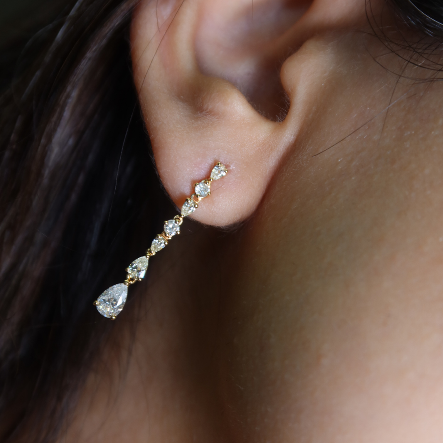 Maeve Diamond Earrings - Psylish