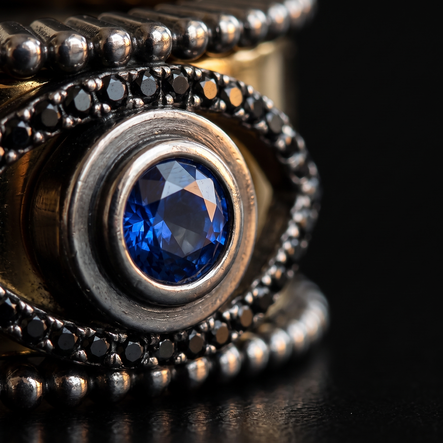 The Tichi Oura Ring Cap — Noir - Psylish