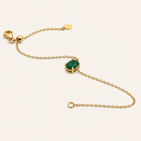 Oval Emerald Bracelet