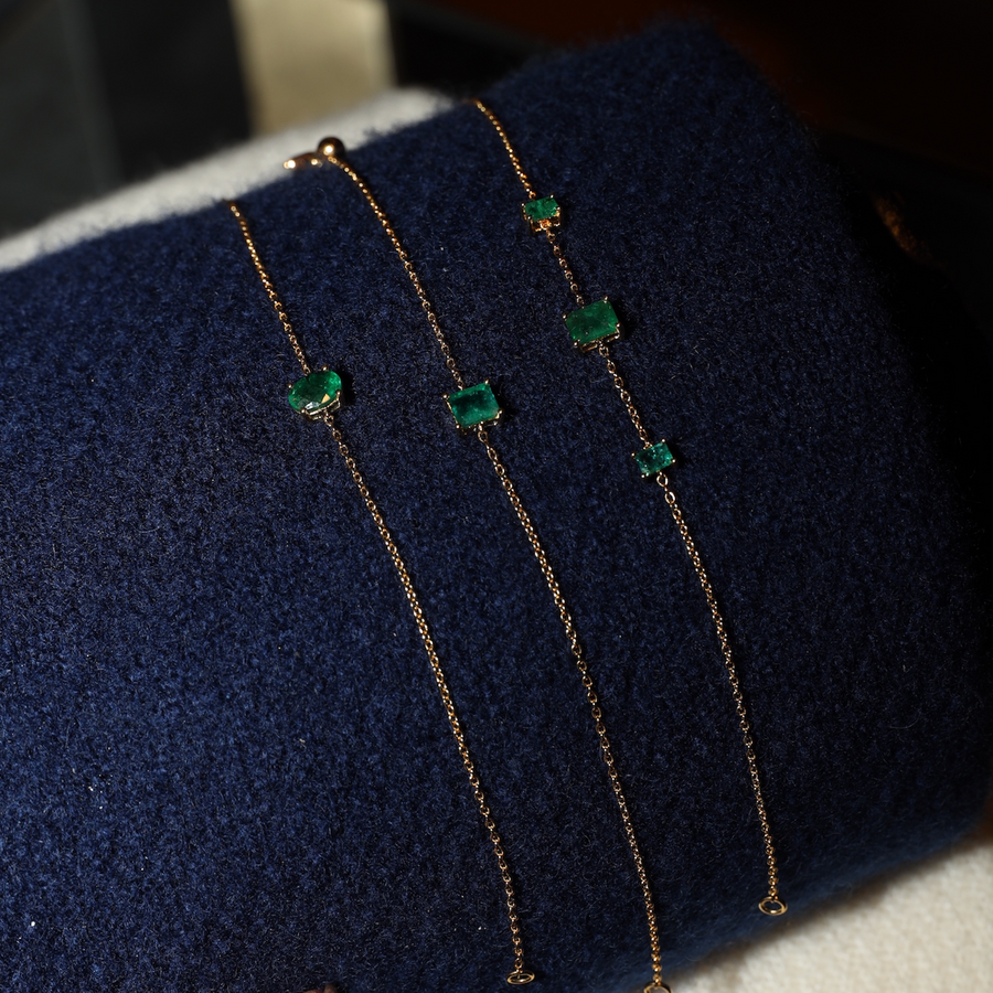 Oval Emerald Bracelet - Psylish