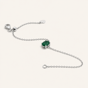 Oval Emerald Bracelet - Psylish